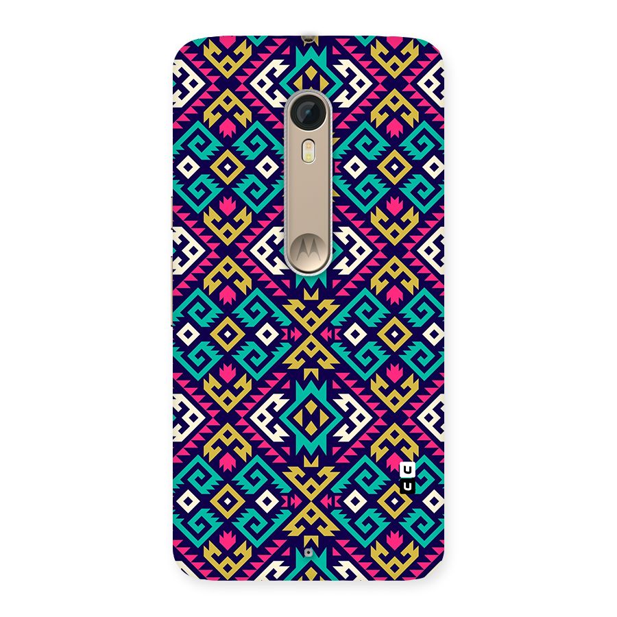 Retro Geometric Pattern Back Case for Moto X Style