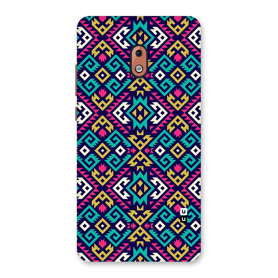 Retro Geometric Pattern Back Case for Nokia 2.1