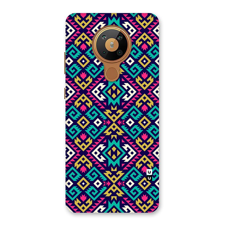 Retro Geometric Pattern Back Case for Nokia 5.3