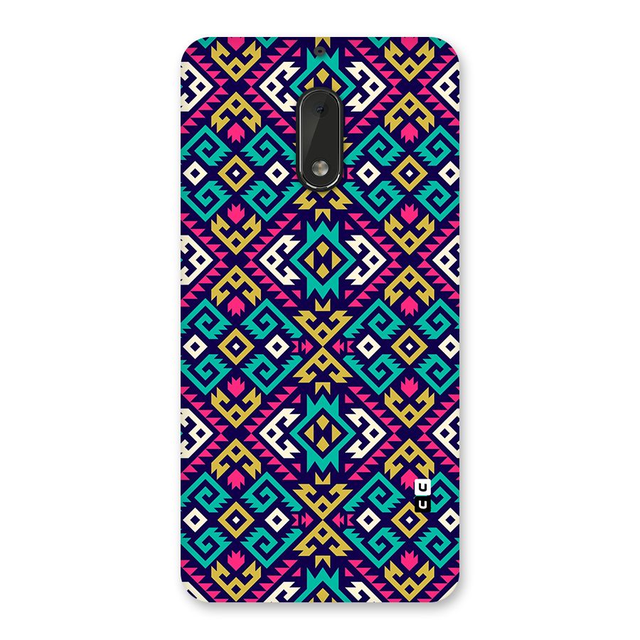 Retro Geometric Pattern Back Case for Nokia 6