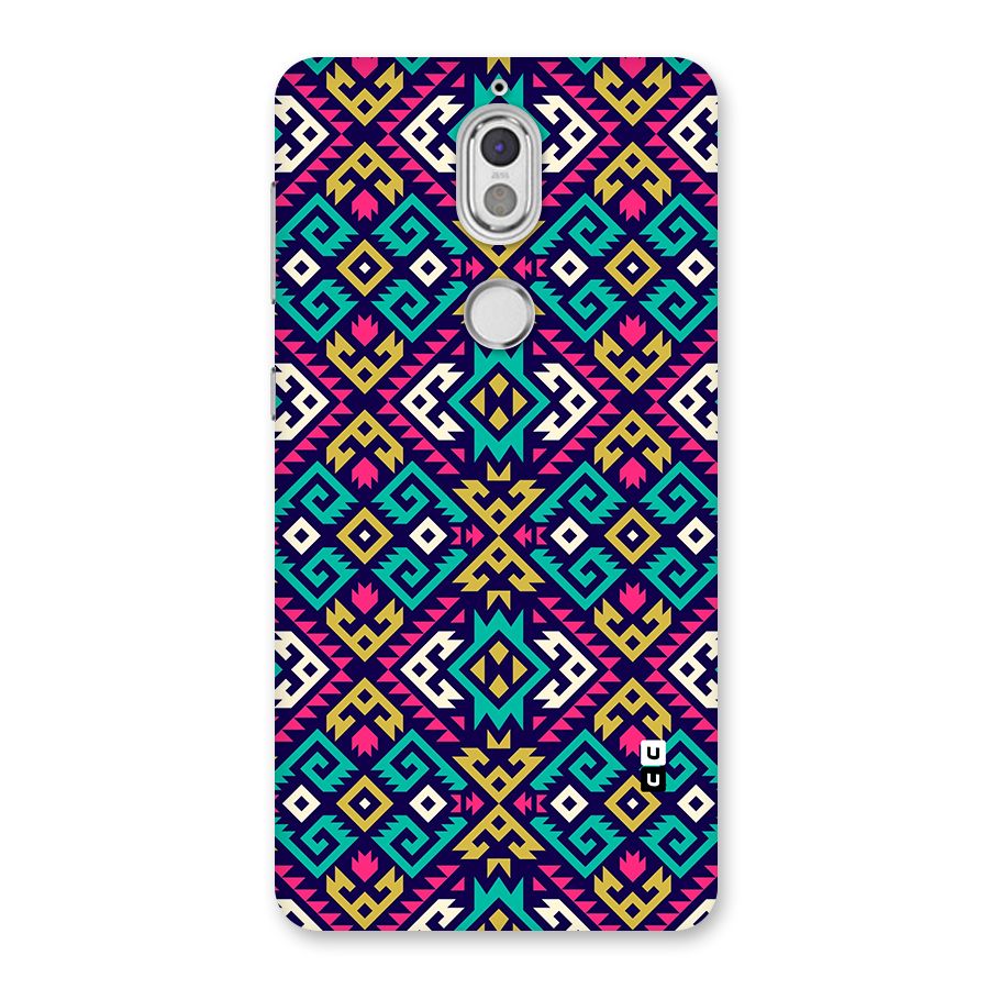 Retro Geometric Pattern Back Case for Nokia 7