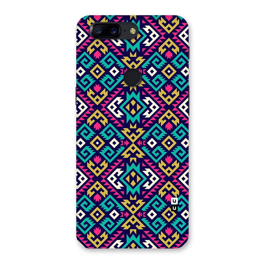 Retro Geometric Pattern Back Case for OnePlus 5T