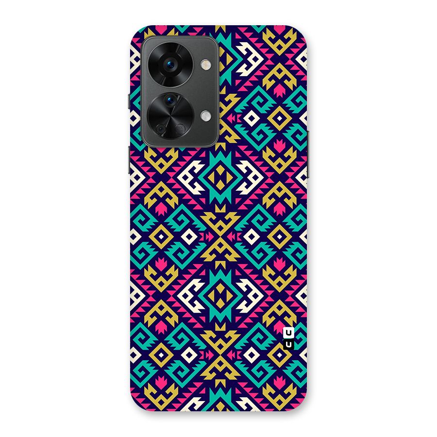 Retro Geometric Pattern Back Case for OnePlus Nord 2T