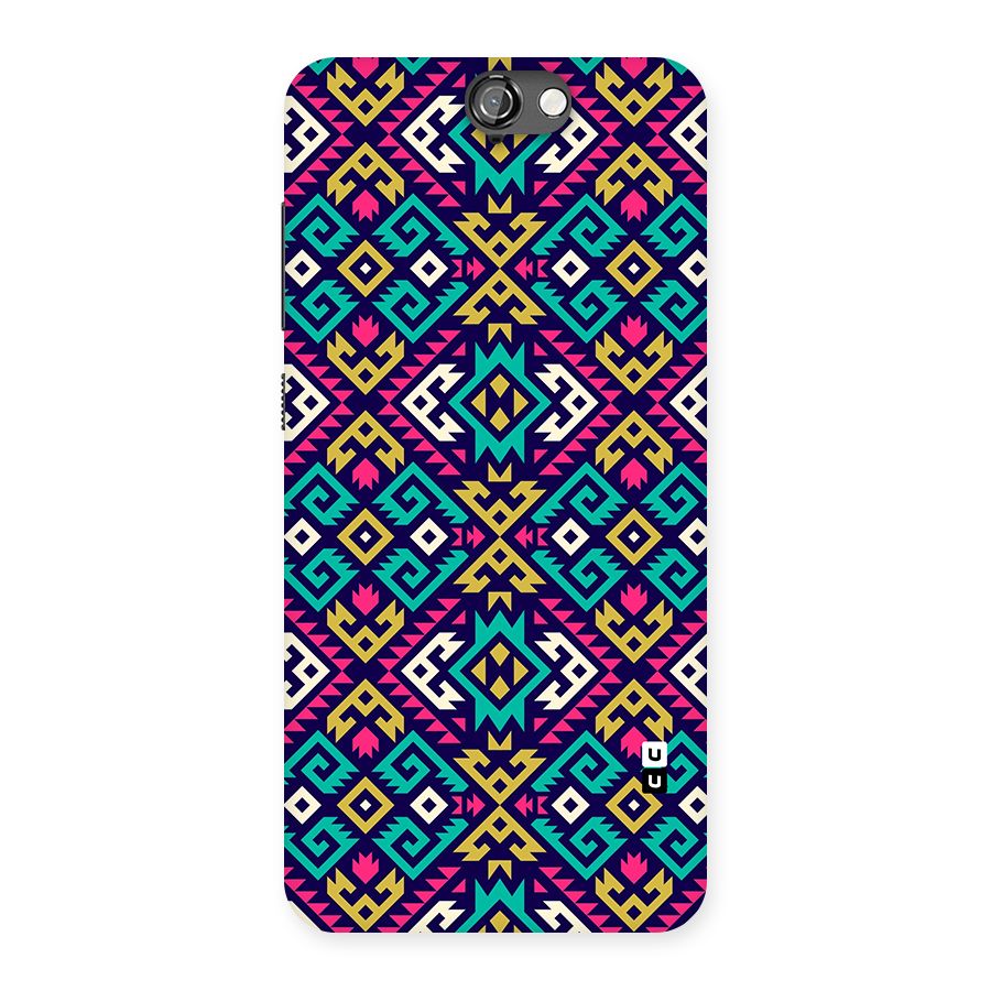 Retro Geometric Pattern Back Case for One A9