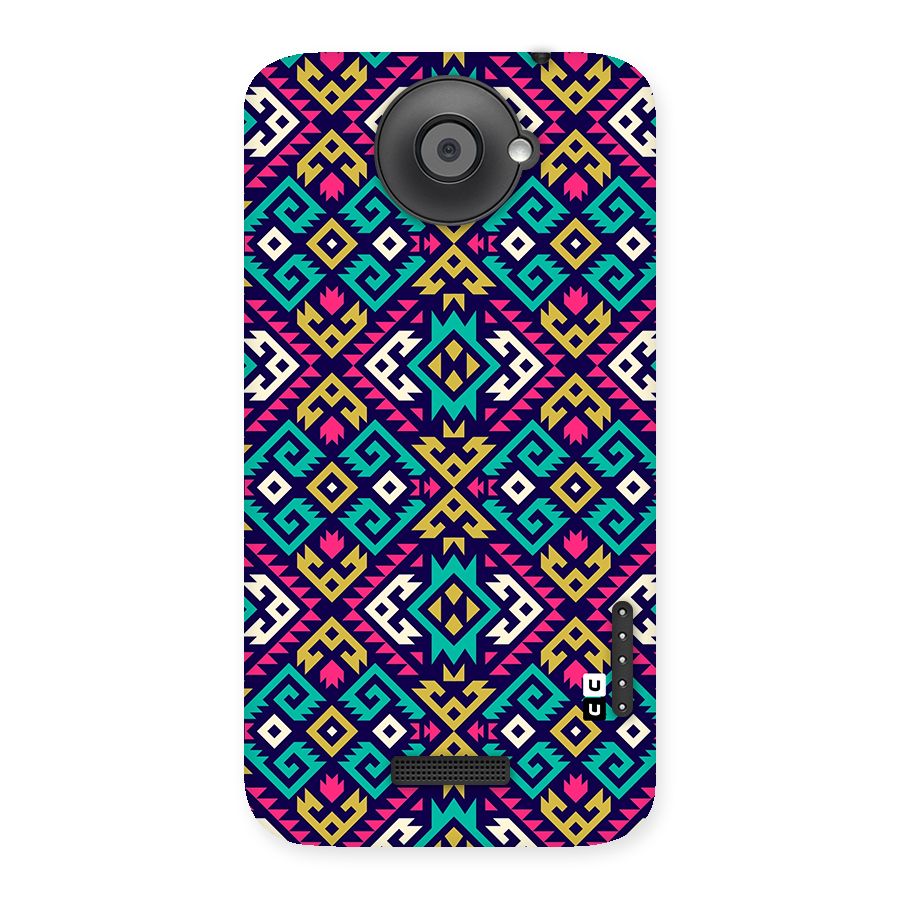 Retro Geometric Pattern Back Case for One X