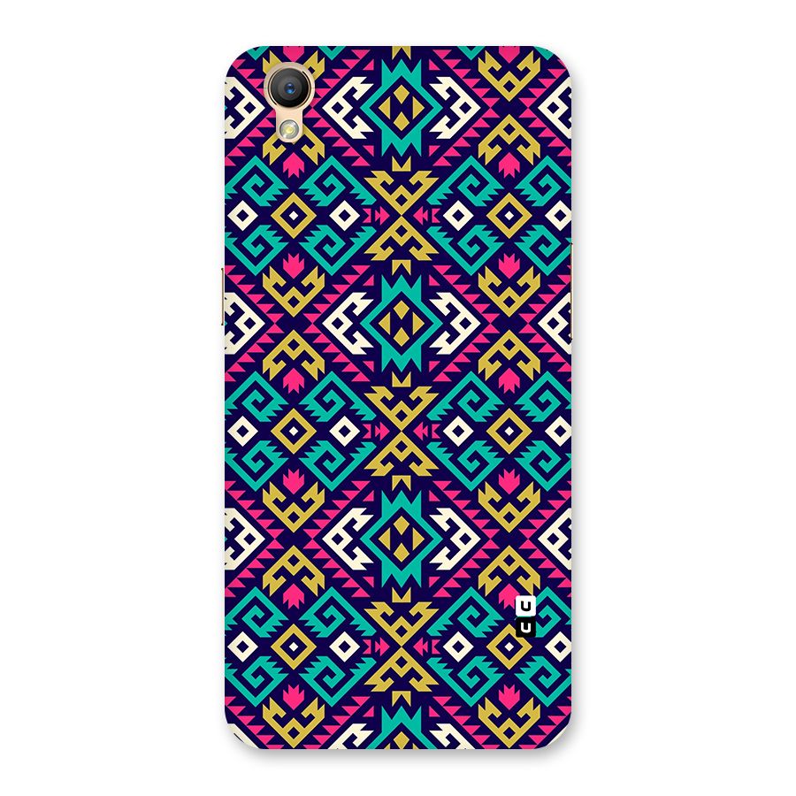 Retro Geometric Pattern Back Case for Oppo A37