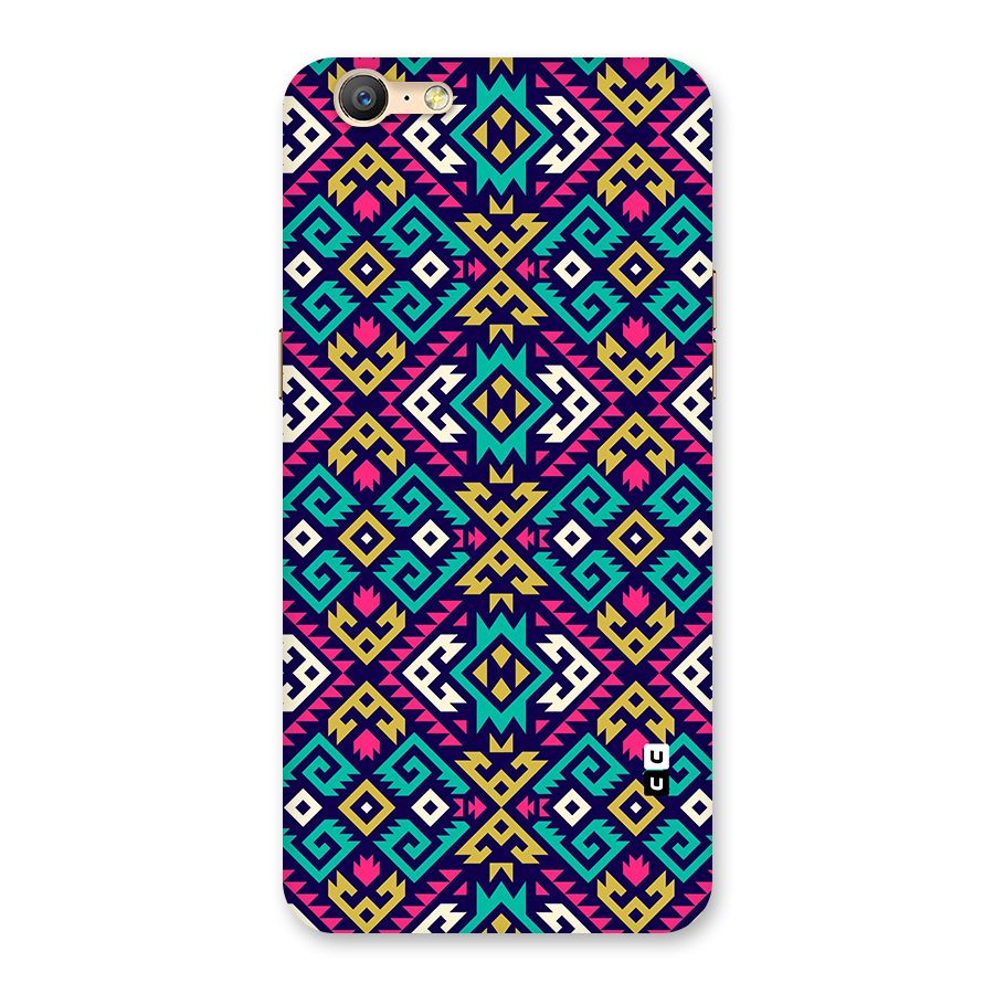 Retro Geometric Pattern Back Case for Oppo A39