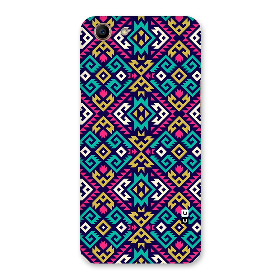 Retro Geometric Pattern Back Case for Oppo A83 (2018)