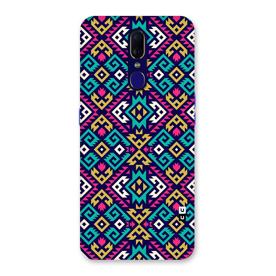 Retro Geometric Pattern Back Case for Oppo A9