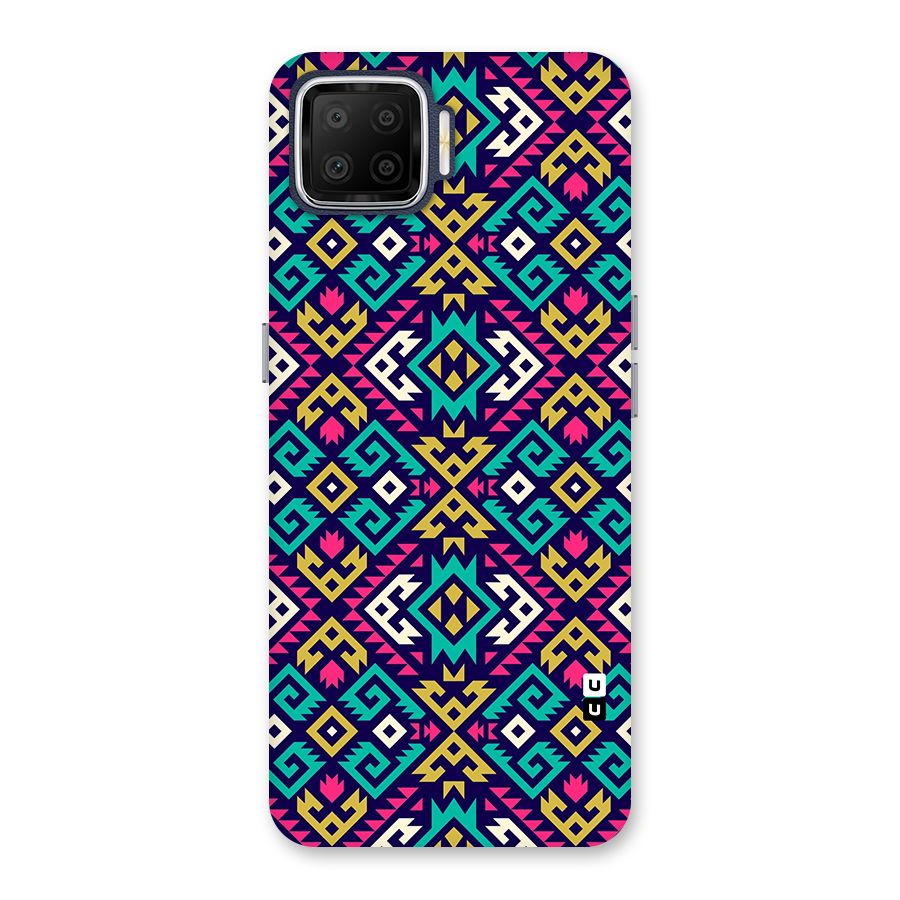 Retro Geometric Pattern Back Case for Oppo F17