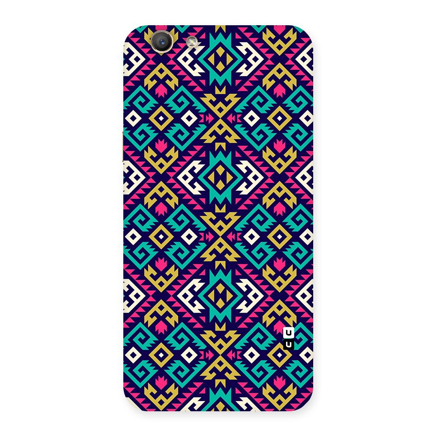 Retro Geometric Pattern Back Case for Oppo F1s