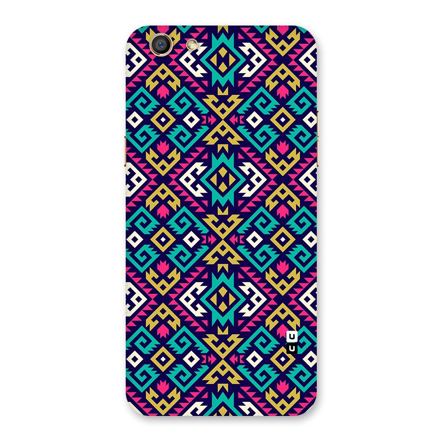 Retro Geometric Pattern Back Case for Oppo F3