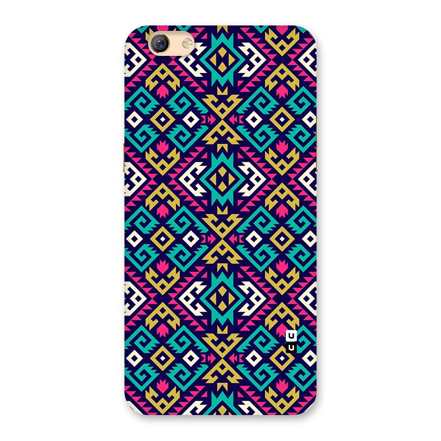 Retro Geometric Pattern Back Case for Oppo F3 Plus