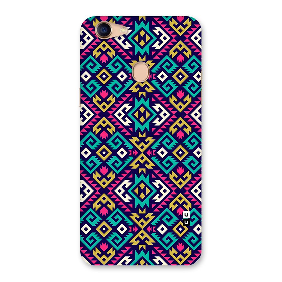 Retro Geometric Pattern Back Case for Oppo F5