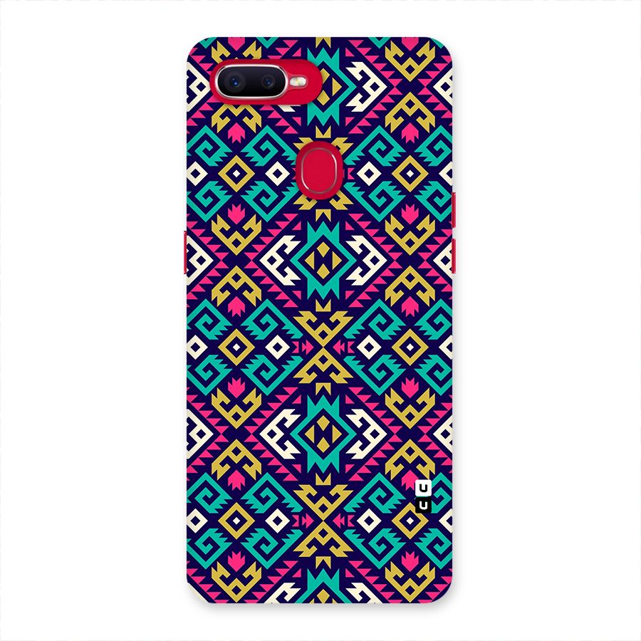 Retro Geometric Pattern Back Case for Oppo F9 Pro