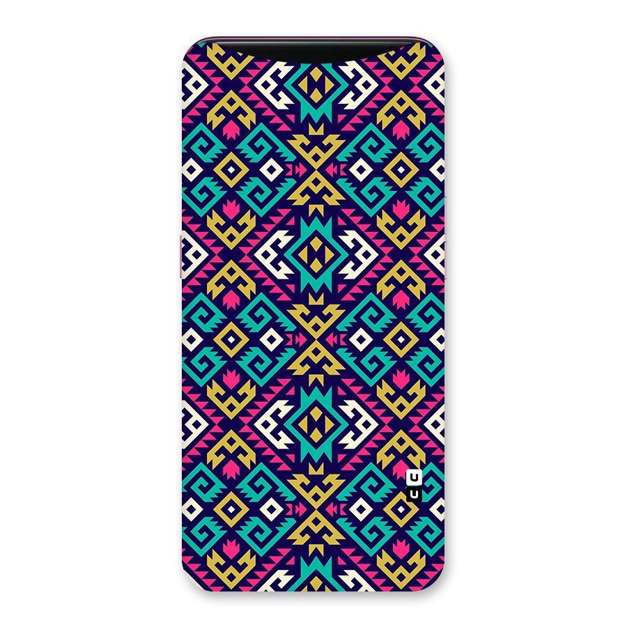 Retro Geometric Pattern Back Case for Oppo Find X