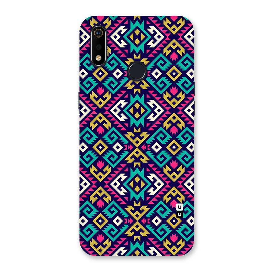 Retro Geometric Pattern Back Case for Realme 3i
