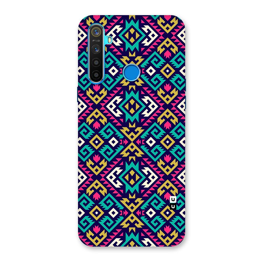 Retro Geometric Pattern Back Case for Realme 5s