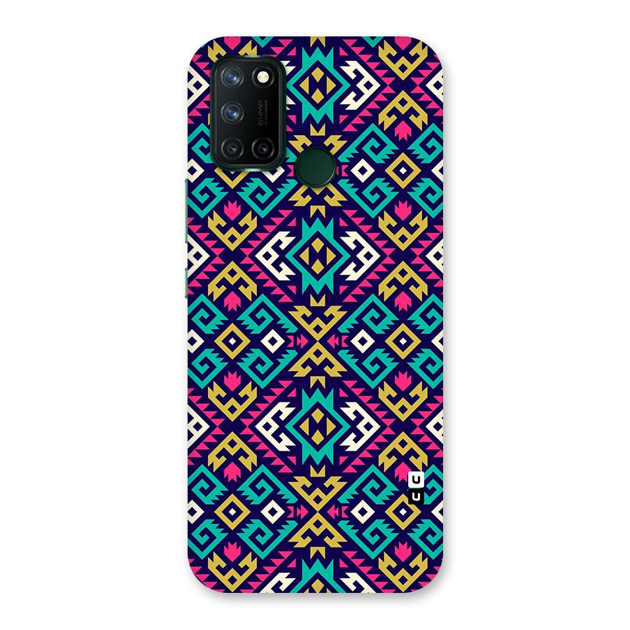 Retro Geometric Pattern Back Case for Realme 7i