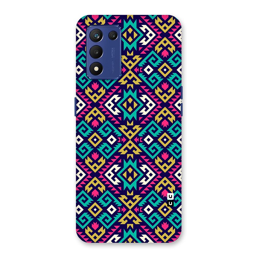 Retro Geometric Pattern Back Case for Realme 9 5G Speed