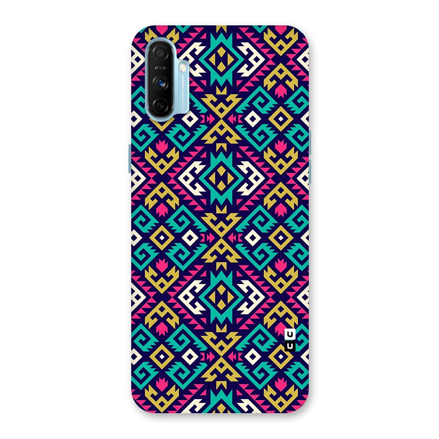 Retro Geometric Pattern Back Case for Realme Narzo 20A