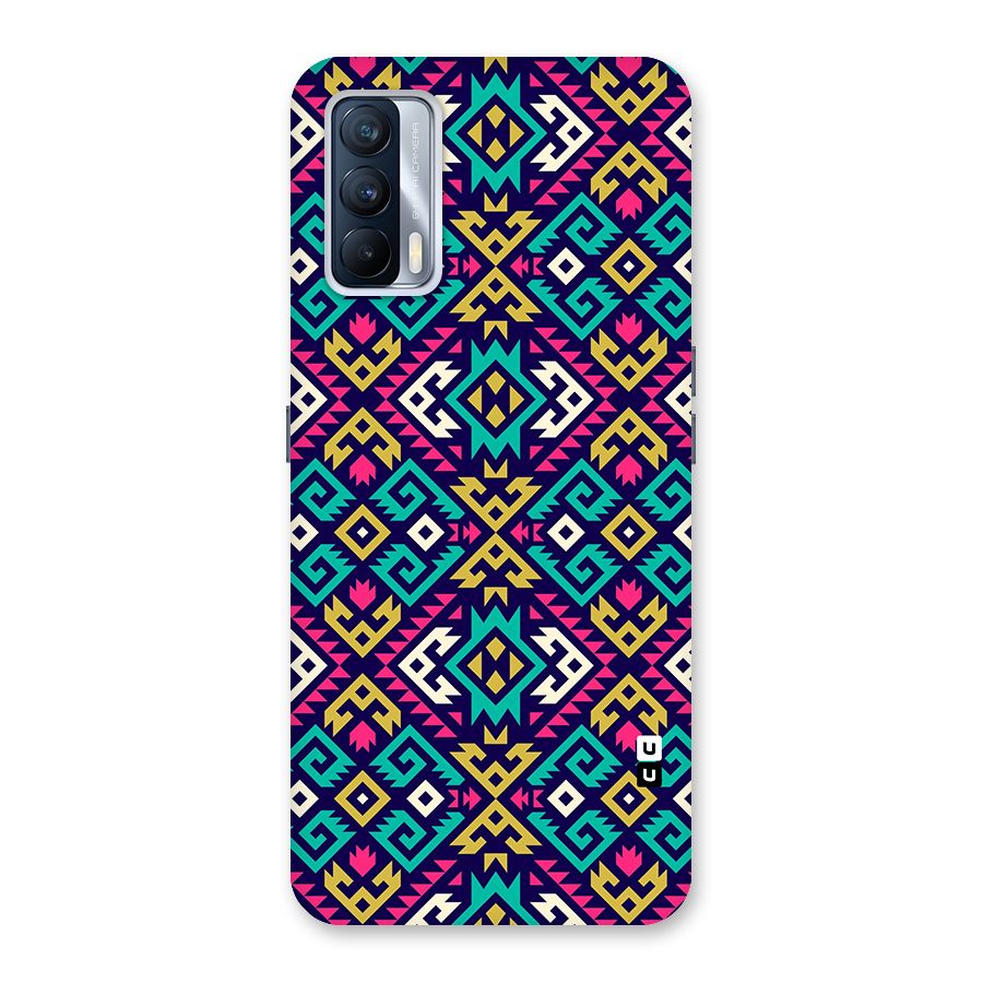 Retro Geometric Pattern Back Case for Realme X7