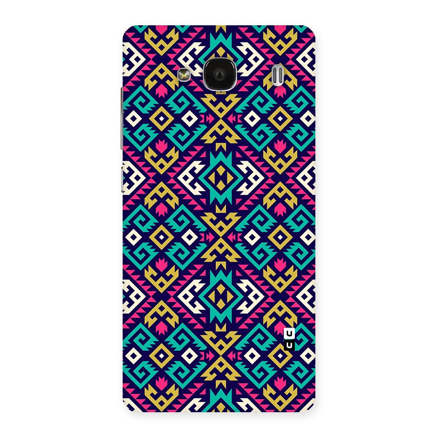 Retro Geometric Pattern Back Case for Redmi 2