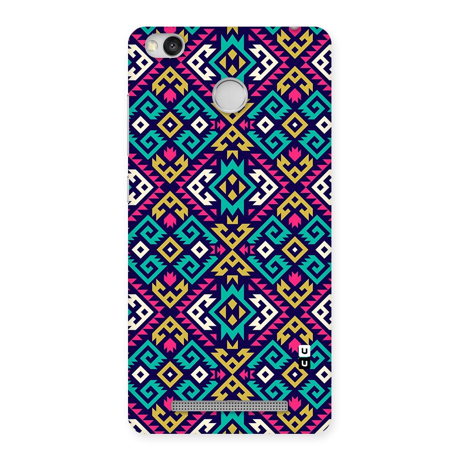 Retro Geometric Pattern Back Case for Redmi 3S Prime
