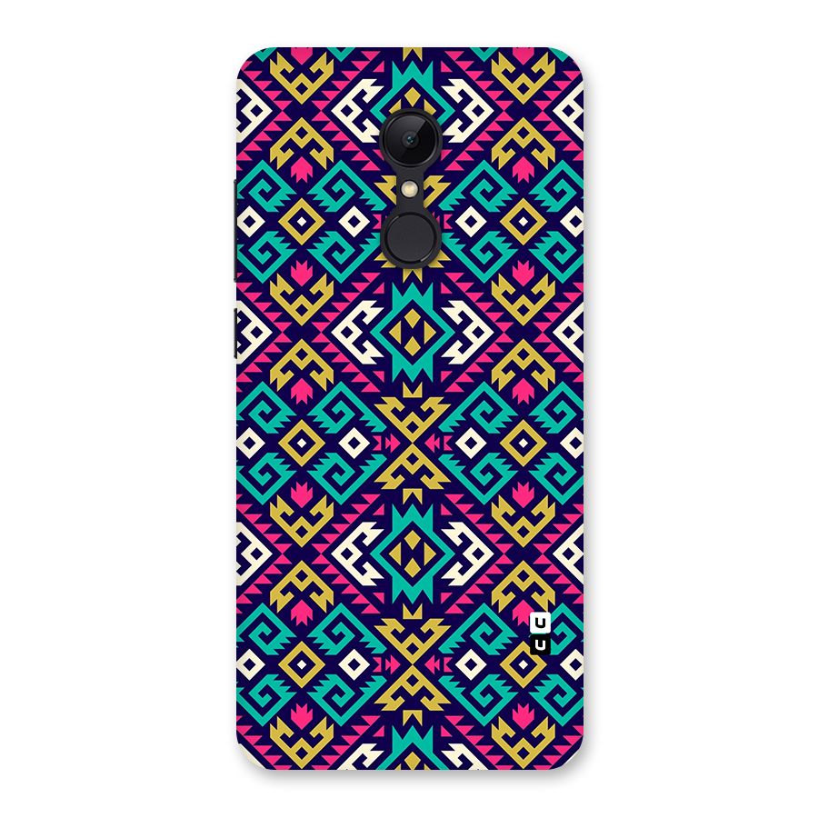 Retro Geometric Pattern Back Case for Redmi 5