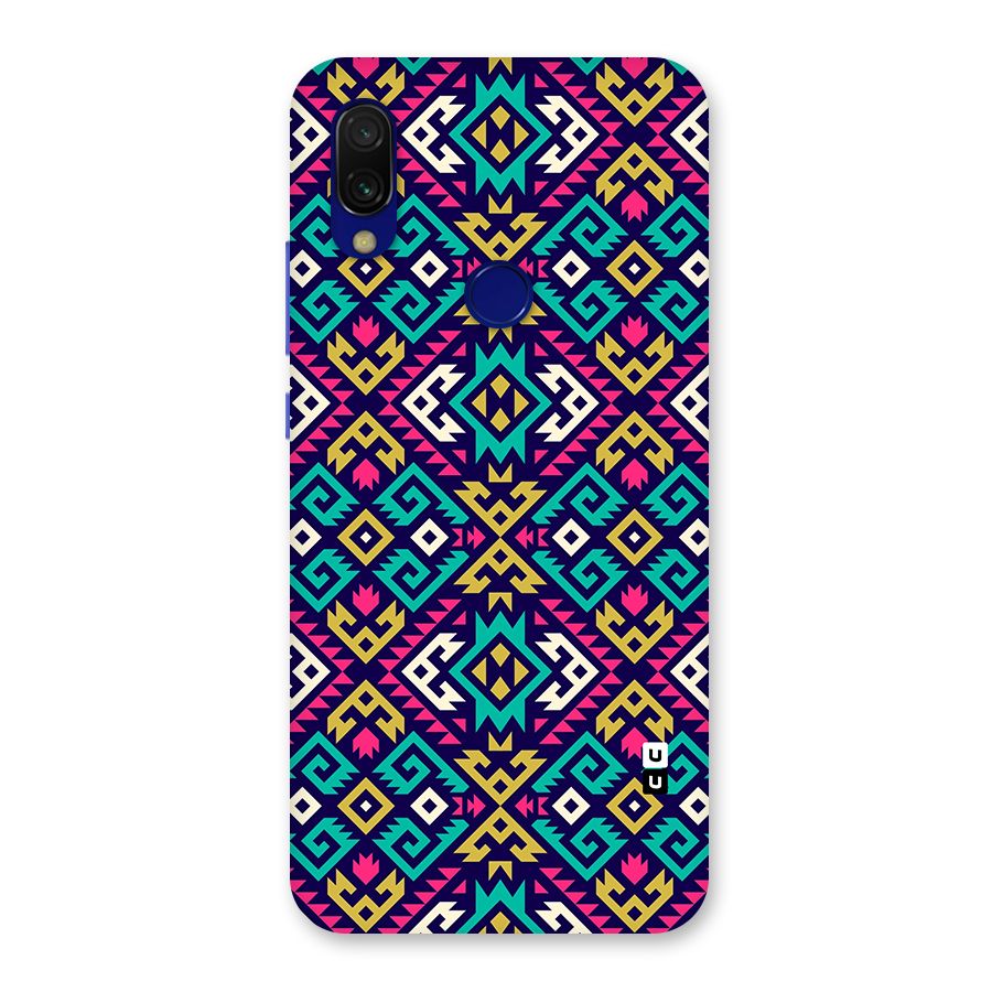 Retro Geometric Pattern Back Case for Redmi 7