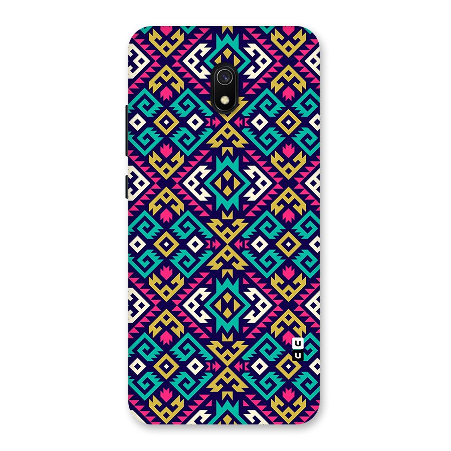 Retro Geometric Pattern Back Case for Redmi 8A