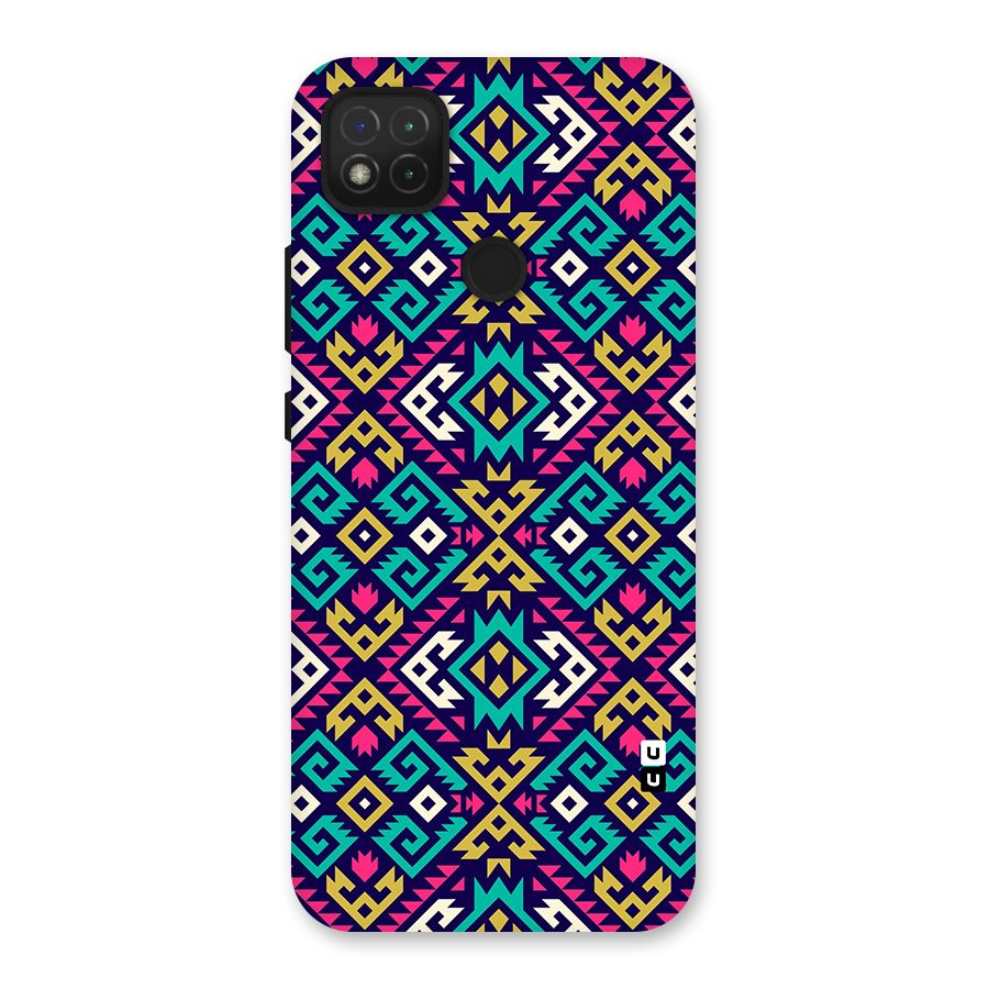 Retro Geometric Pattern Back Case for Redmi 9 Activ