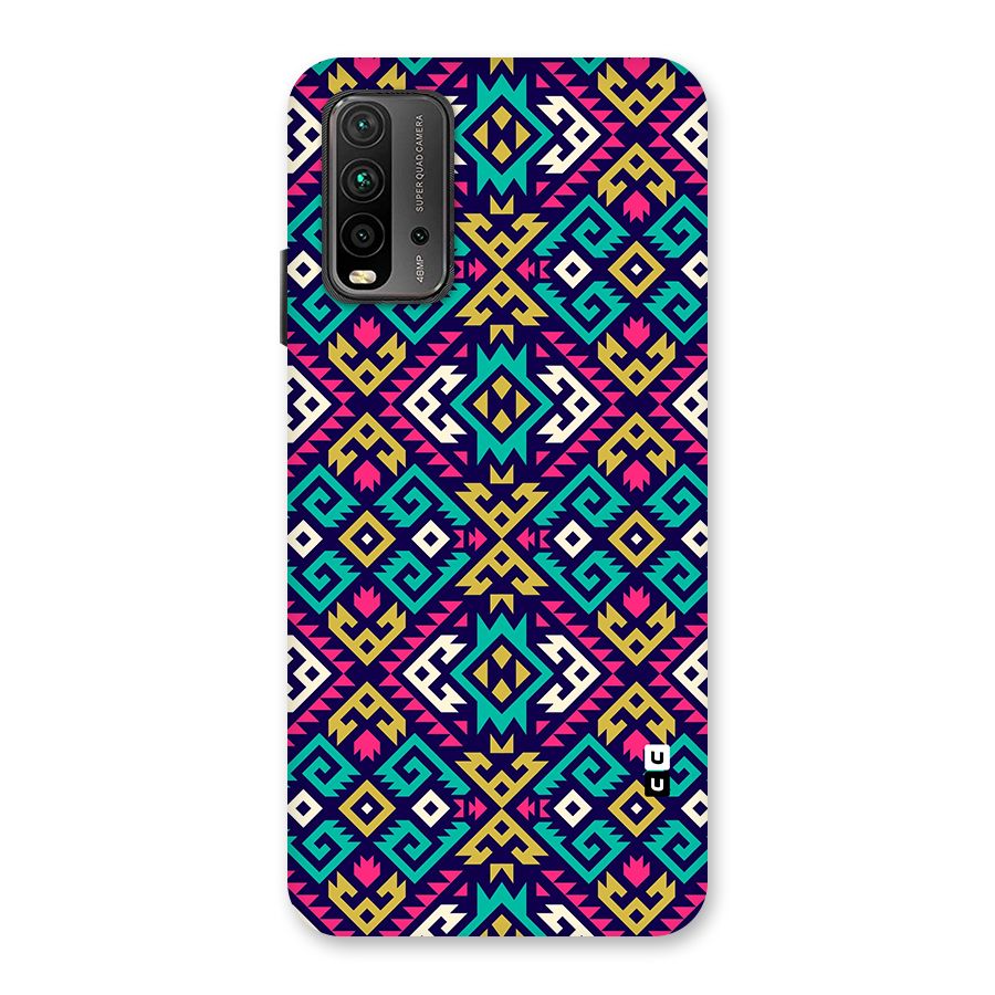 Retro Geometric Pattern Back Case for Redmi 9 Power