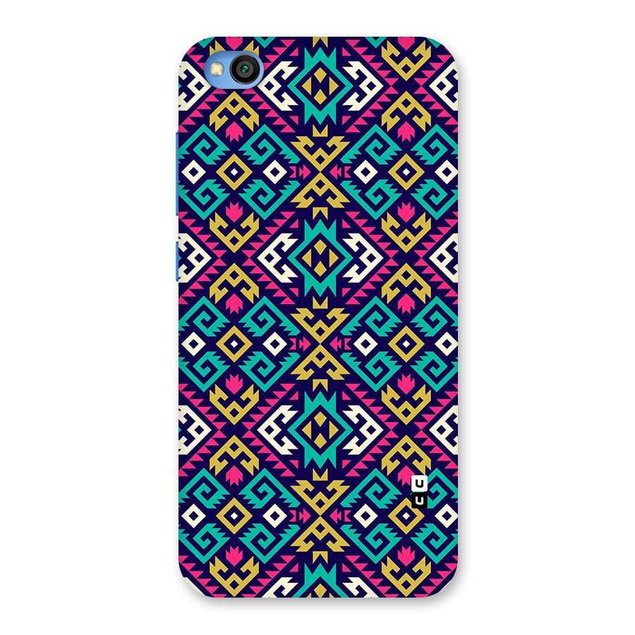 Retro Geometric Pattern Back Case for Redmi Go