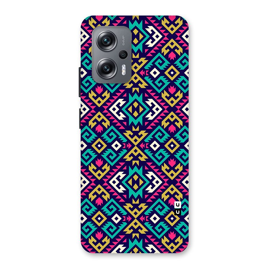 Retro Geometric Pattern Back Case for Redmi K50i