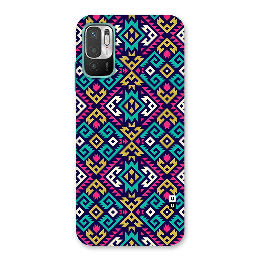 Retro Geometric Pattern Back Case for Redmi Note 10T 5G