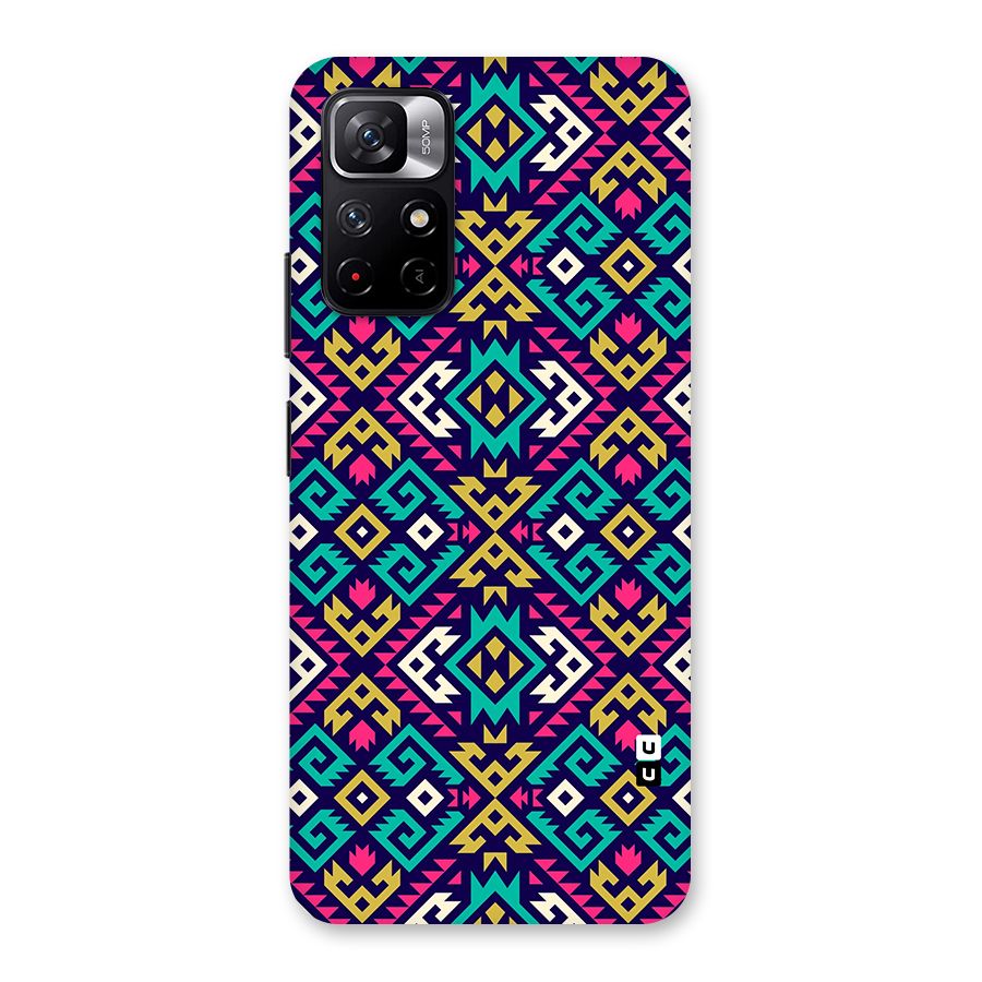 Retro Geometric Pattern Back Case for Redmi Note 11T 5G