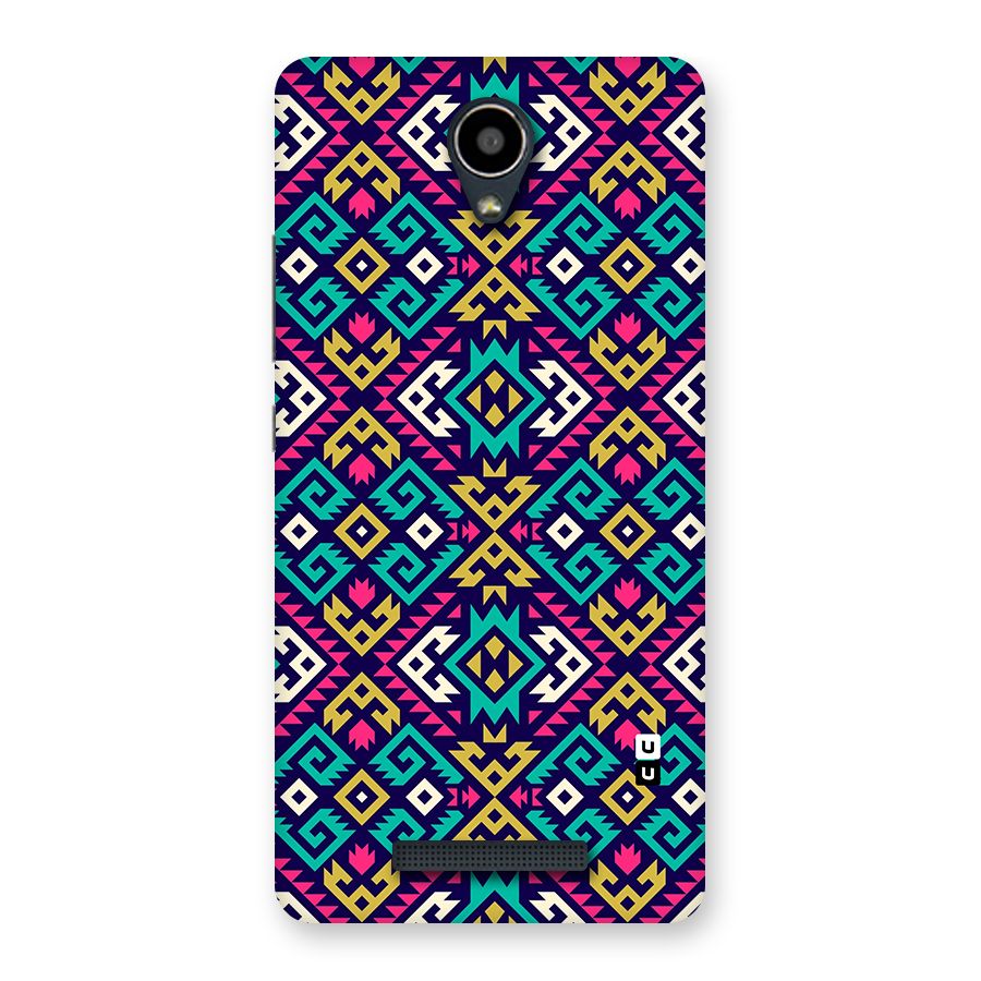 Retro Geometric Pattern Back Case for Redmi Note 2