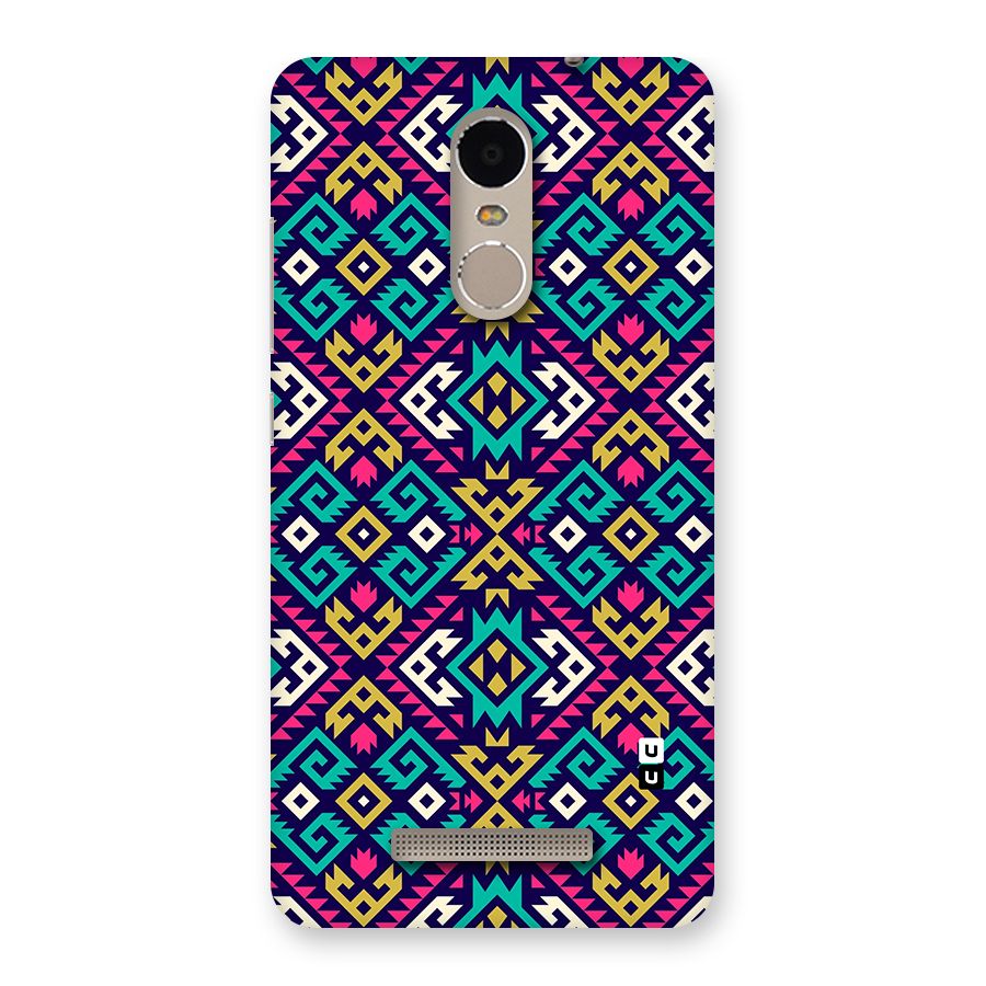 Retro Geometric Pattern Back Case for Redmi Note 3