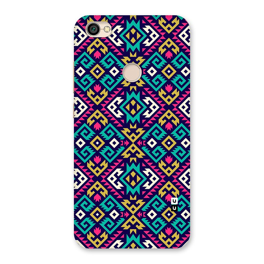 Retro Geometric Pattern Back Case for Redmi Y1 2017