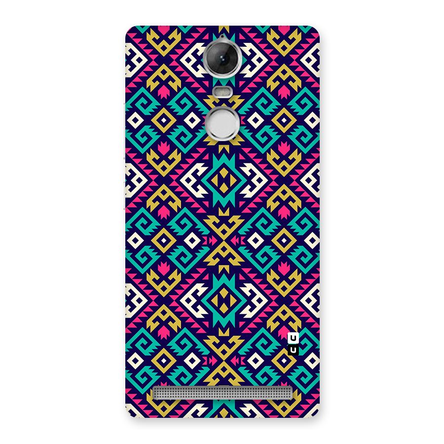Retro Geometric Pattern Back Case for Vibe K5 Note