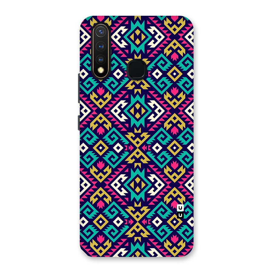 Retro Geometric Pattern Back Case for Vivo U20