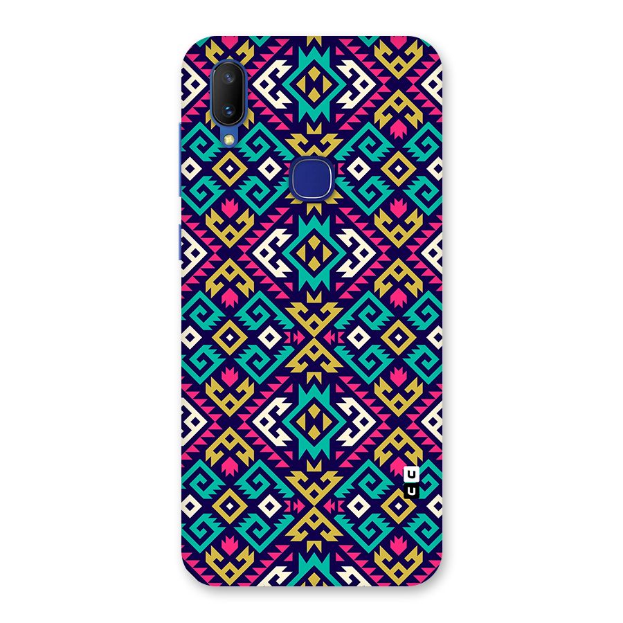 Retro Geometric Pattern Back Case for Vivo V11