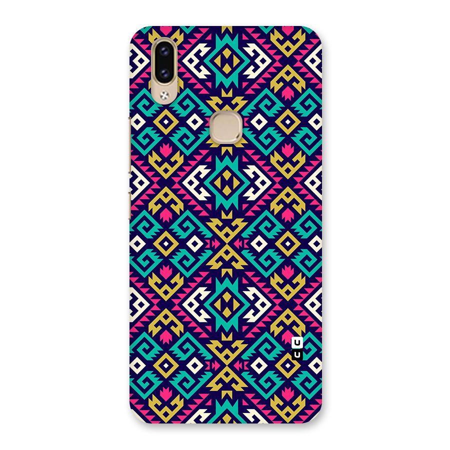 Retro Geometric Pattern Back Case for Vivo V9 Youth