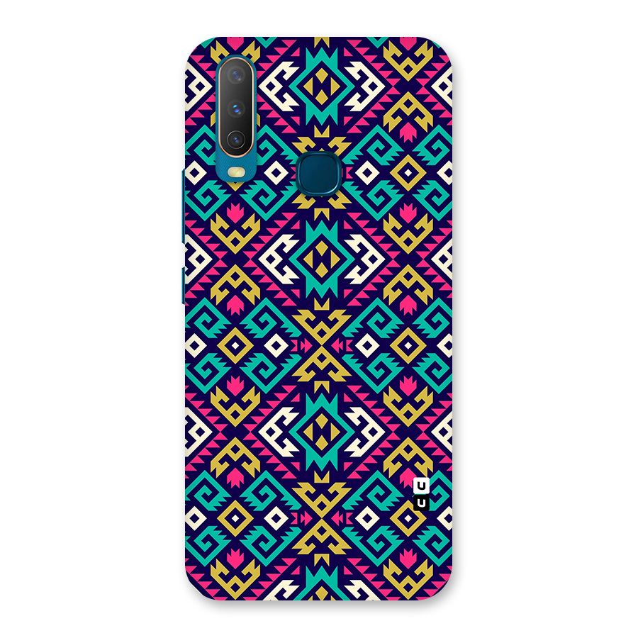 Retro Geometric Pattern Back Case for Vivo Y11