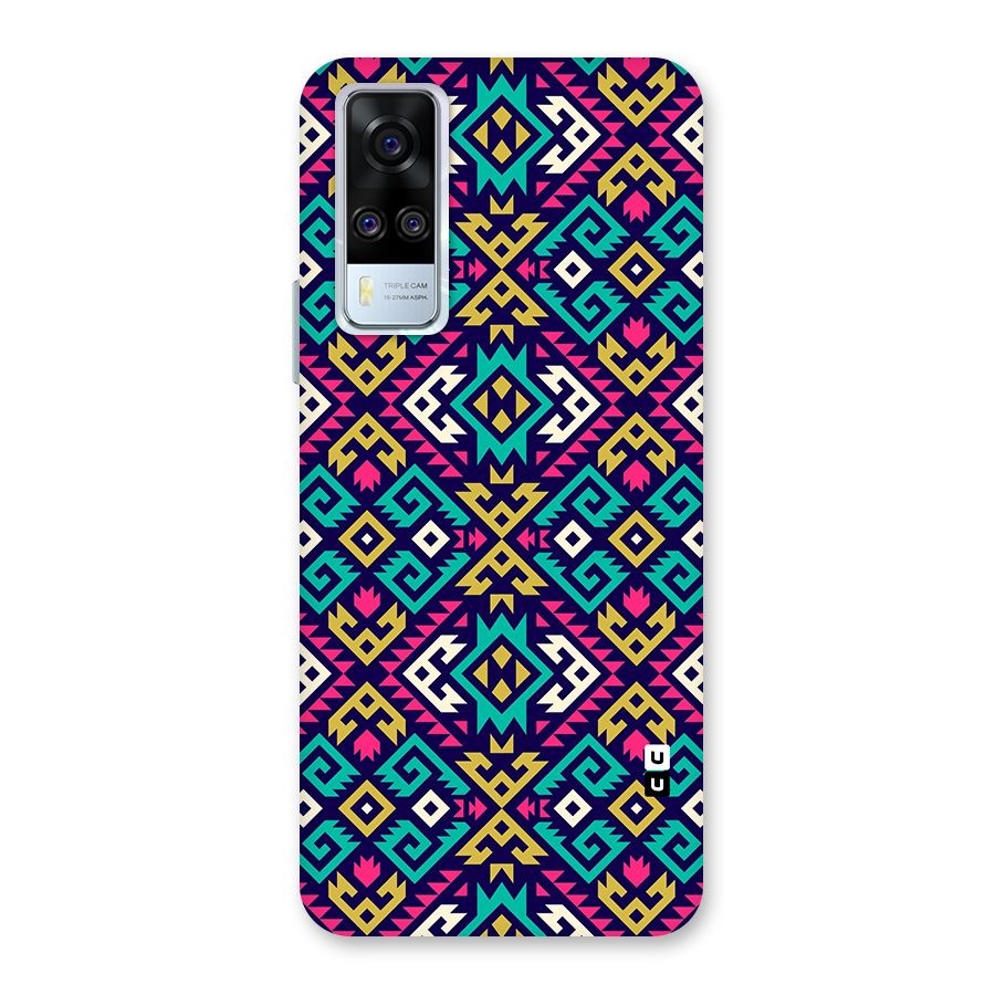Retro Geometric Pattern Back Case for Vivo Y31
