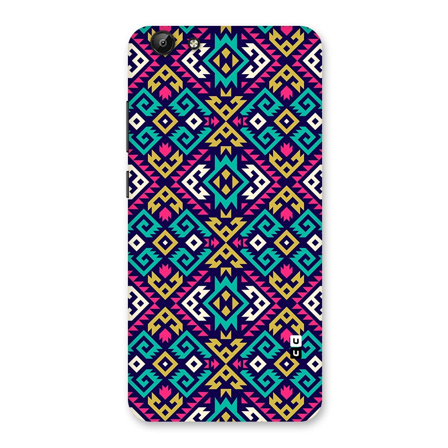Retro Geometric Pattern Back Case for Vivo Y69