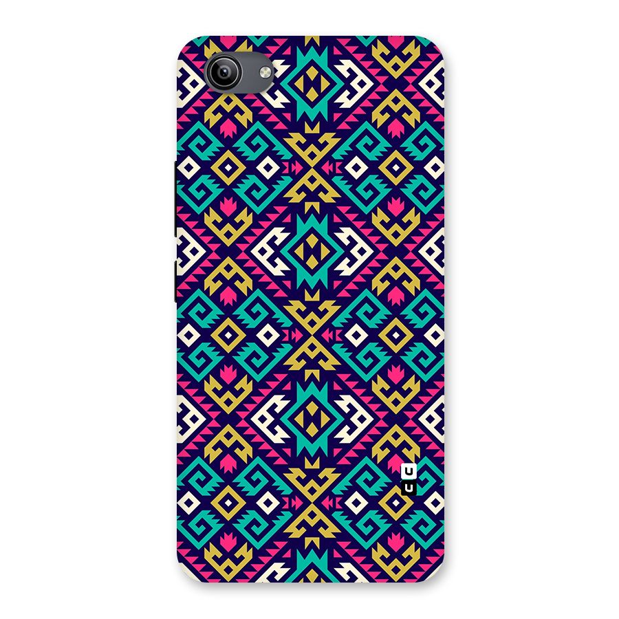 Retro Geometric Pattern Back Case for Vivo Y81i
