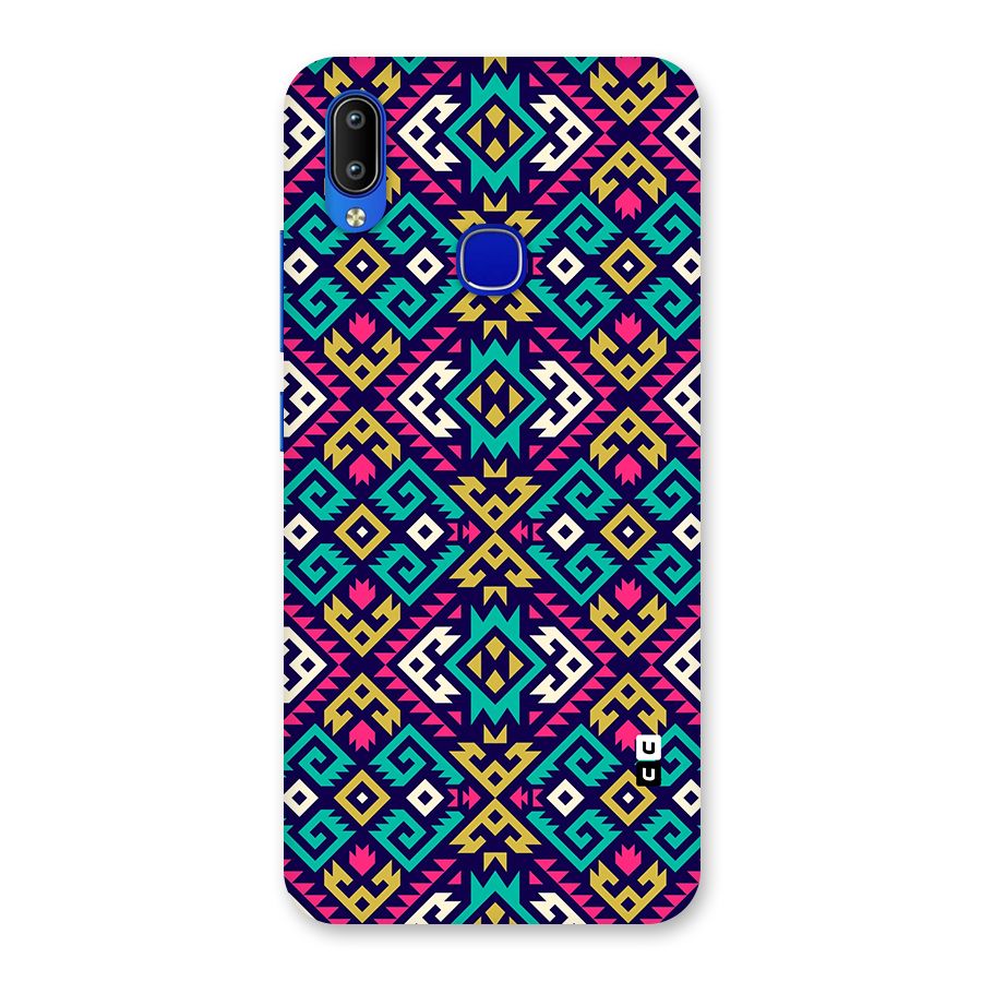 Retro Geometric Pattern Back Case for Vivo Y91