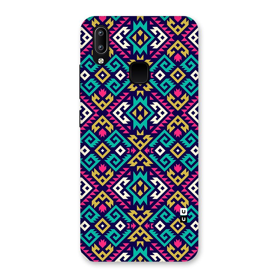Retro Geometric Pattern Back Case for Vivo Y93